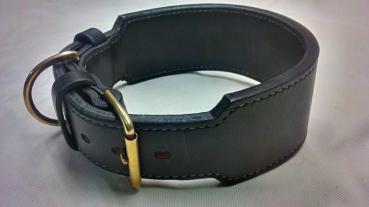 Preview: handgenähte Lederhalsbänder