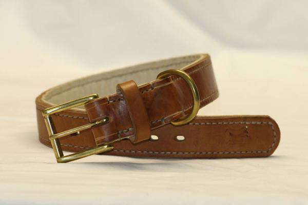 handgenähte Lederhalsbänder